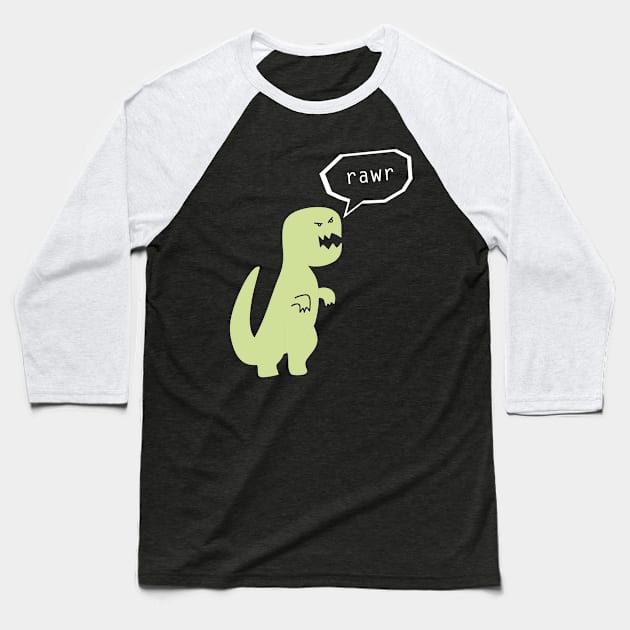 Rawr! Baseball T-Shirt by ptdoodles